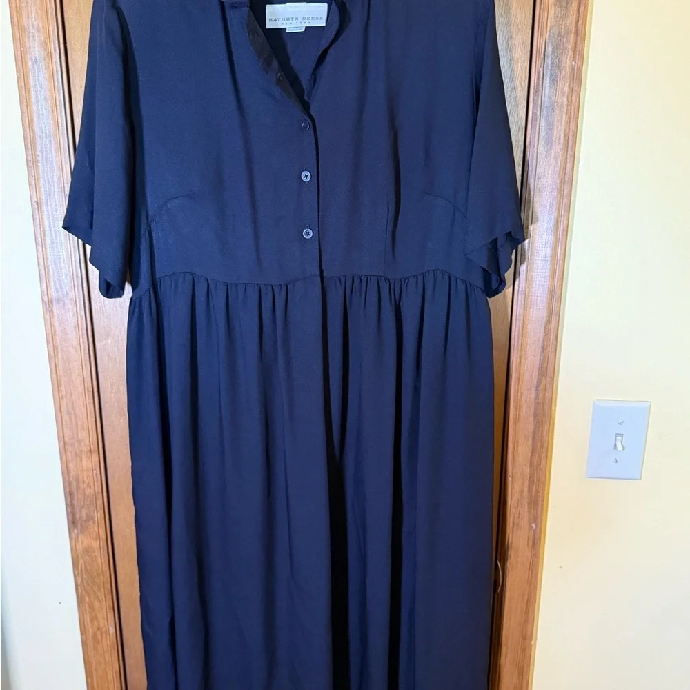 Universal Standard Dark Blue Long Sleeve Dress - Picture 3 of 7
